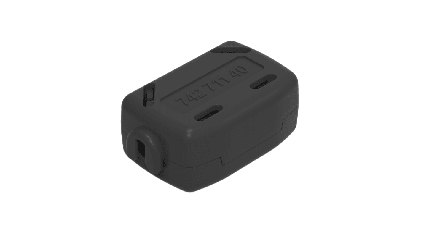 Wurth Elektronik Openable Ferrite Sleeve with key, 32.4 x 19 x 13mm, For General Electronic Equpiment, Apertures: 1,