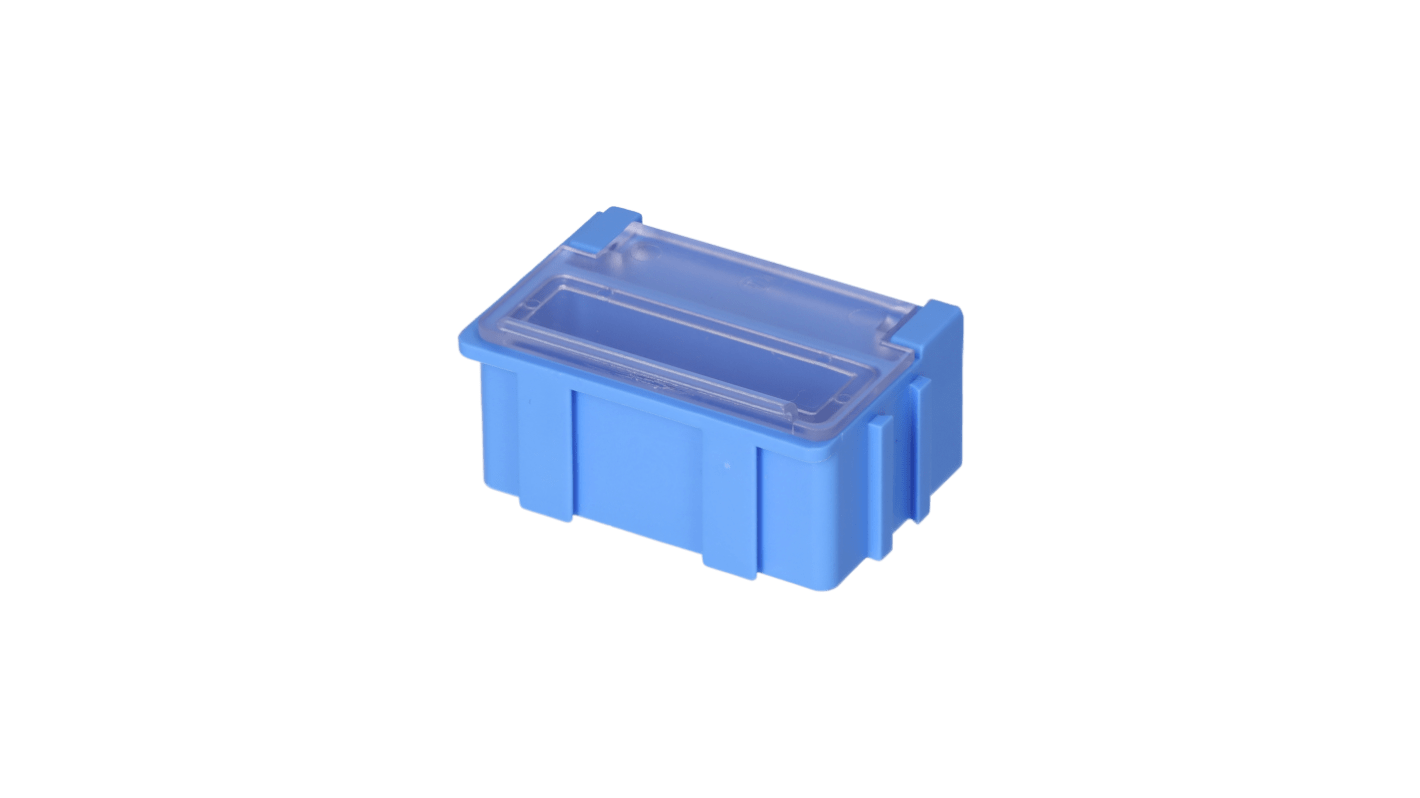Licefa 1 Cell Blue, Transparent Compartment Box, 21mm x 42.4mm x 29.4mm