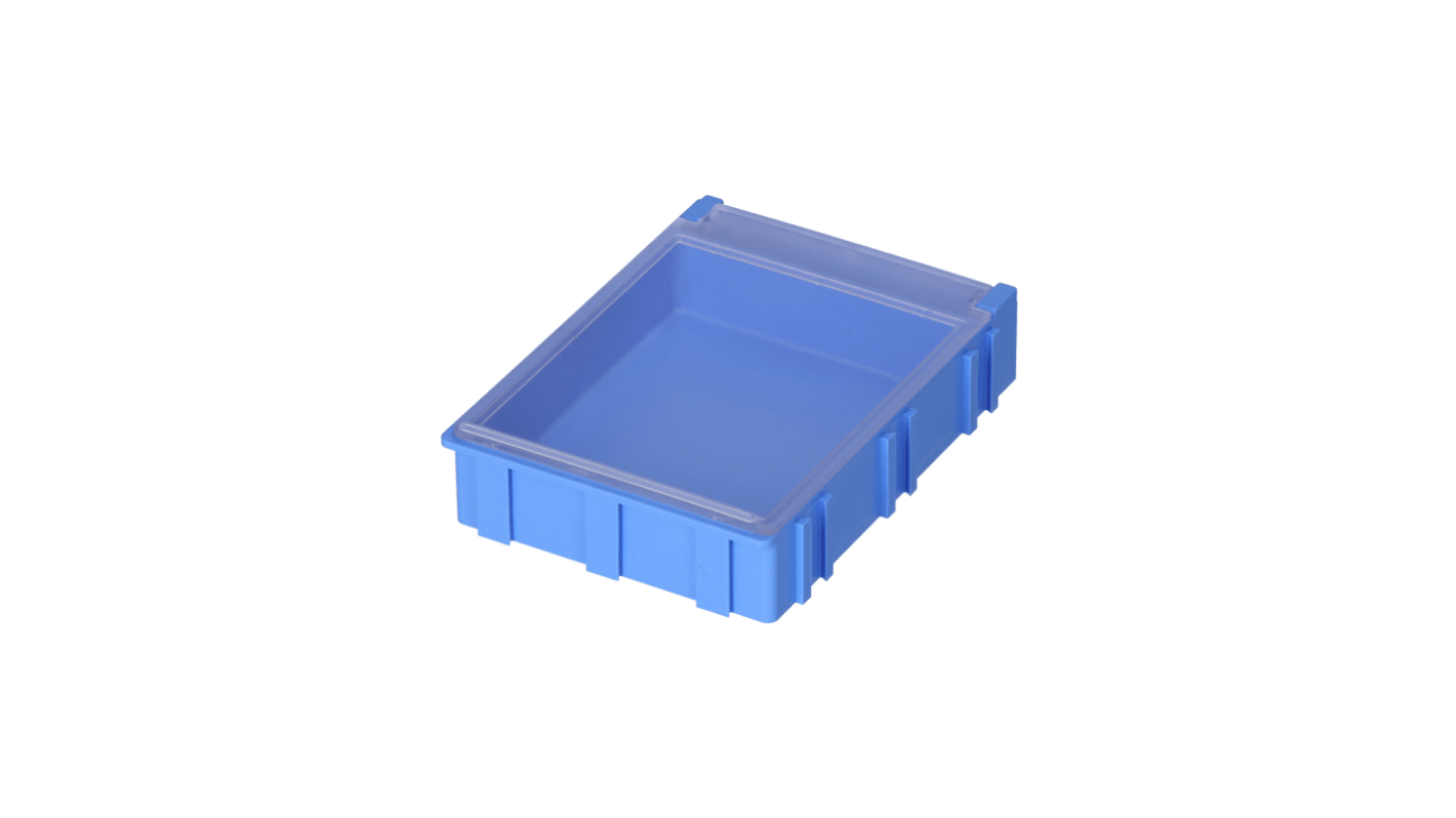 Licefa 1 Cell Blue, Transparent Compartment Box, 21mm x 63mm x 85.3mm