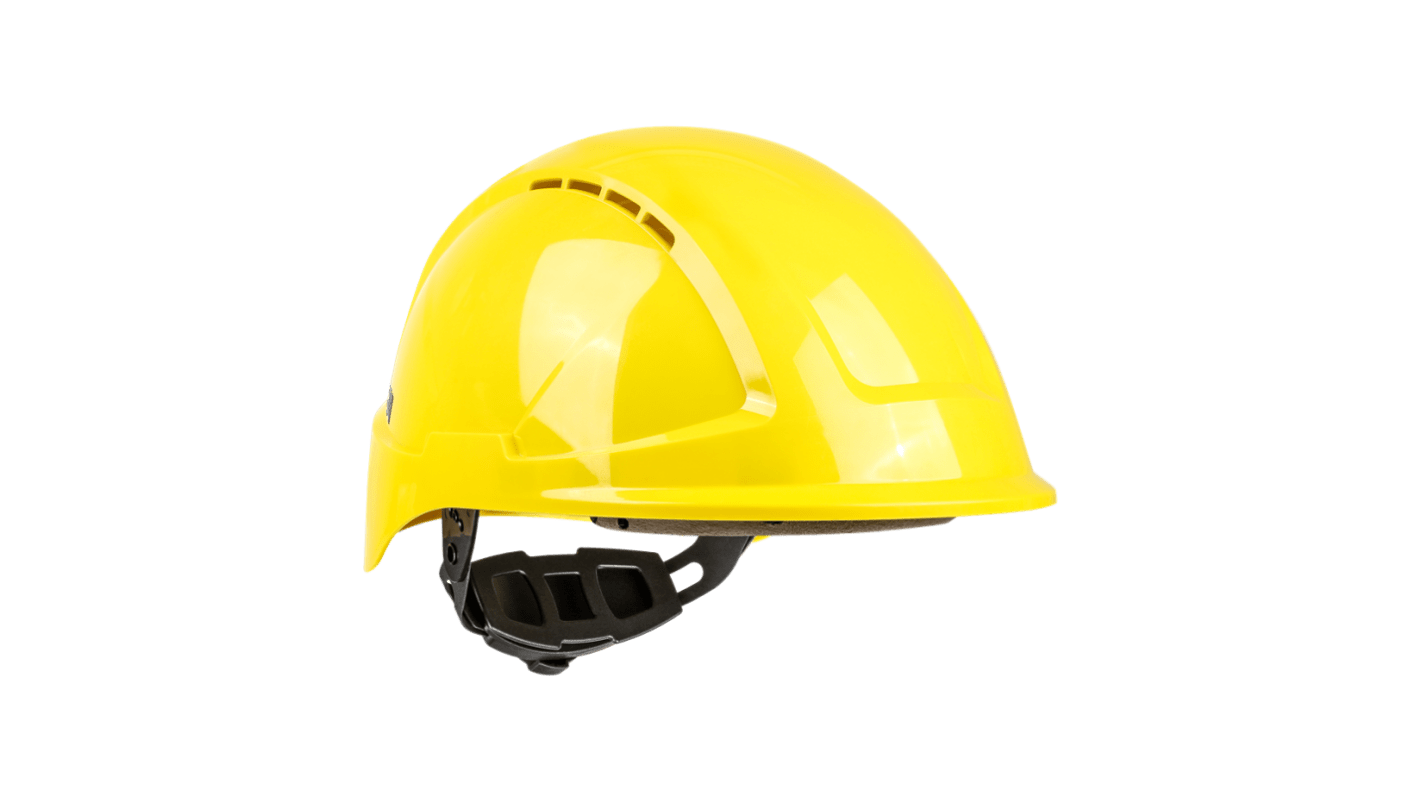 Skytec RADIUS Yellow Safety Helmet, AdjustableVentilated