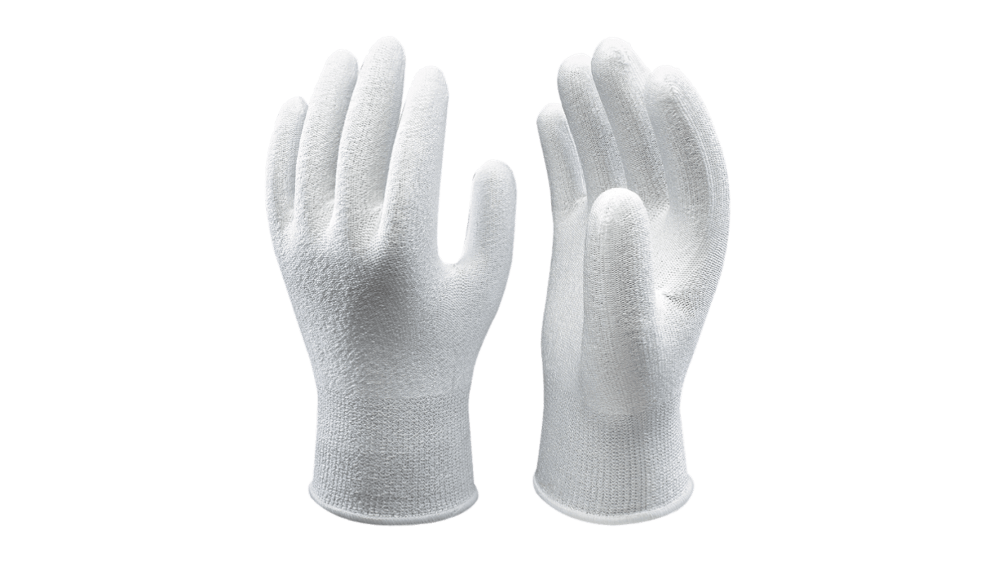 Showa 542X White HPPE Abrasion Resistant, Cut Resistant Work Gloves, Size Small, Uncoated Coating