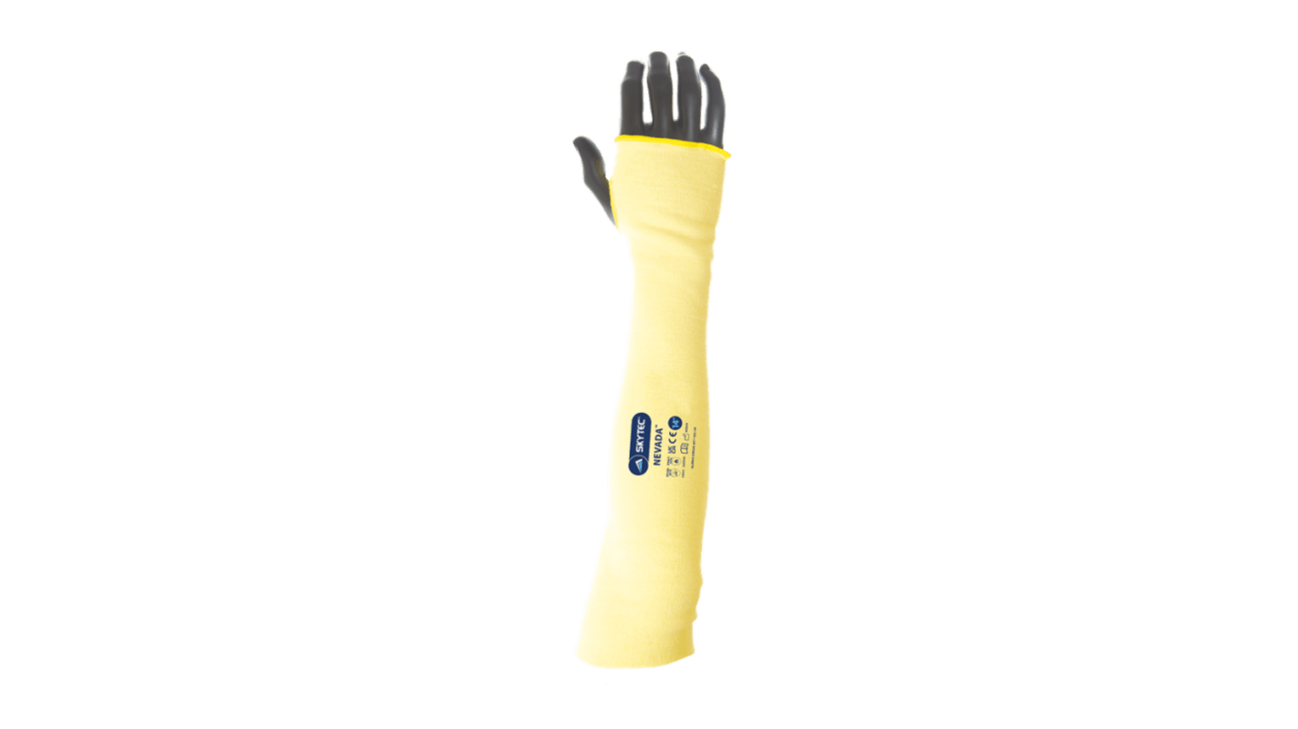 Skytec Nevada Yellow Reusable Para-aramid Arm Protector for Cut Resistant Use, 18in Length, One Size