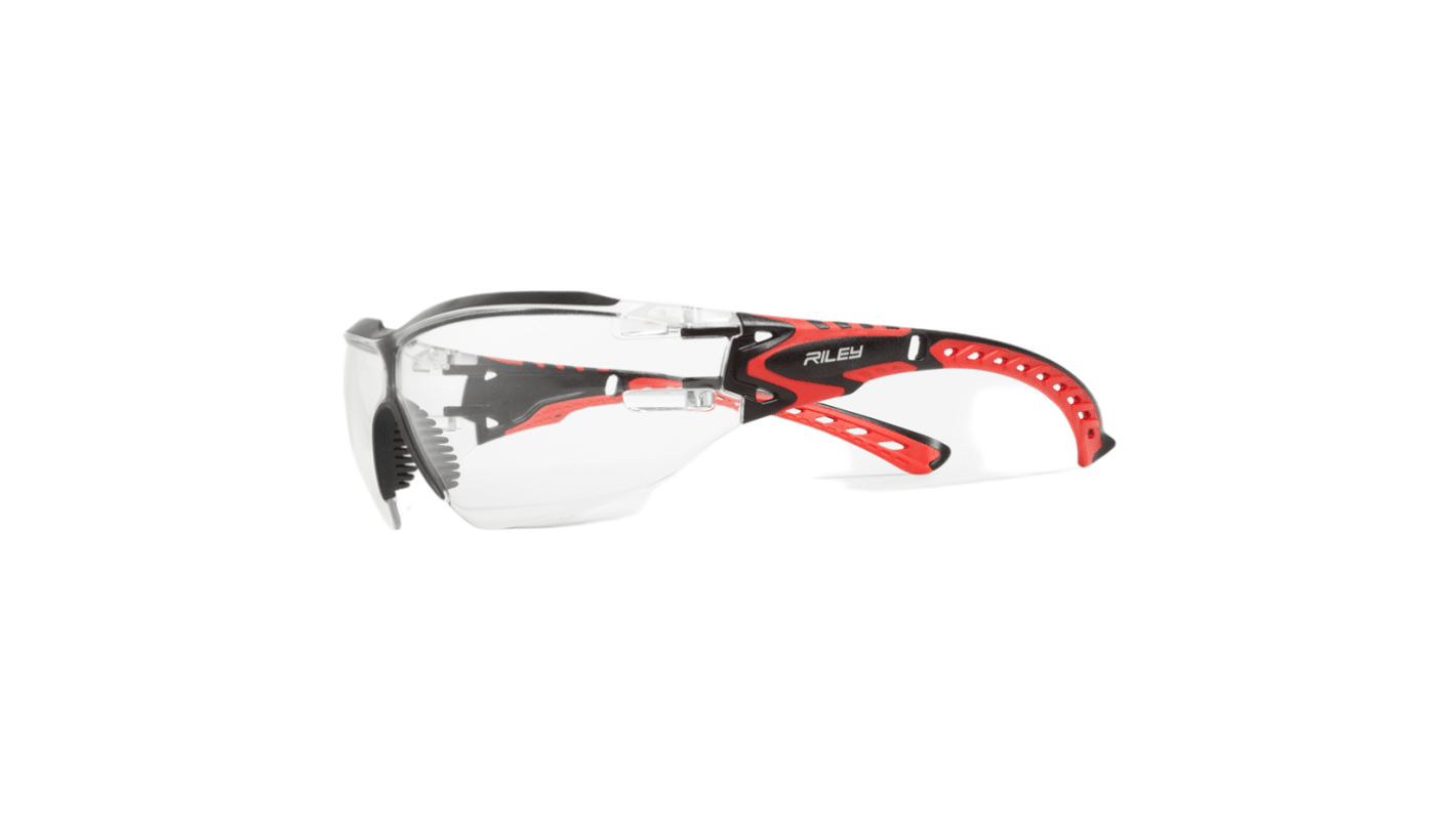 Riley Sparta Eco Anti-Mist UV Safety Glasses, Clear Polycarbonate Lens, Vented