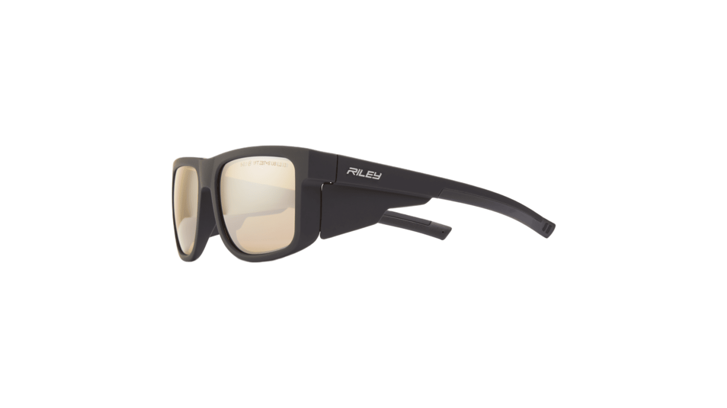 Riley Navigator Anti-Mist UV Safety Glasses, Mirror Polycarbonate Lens