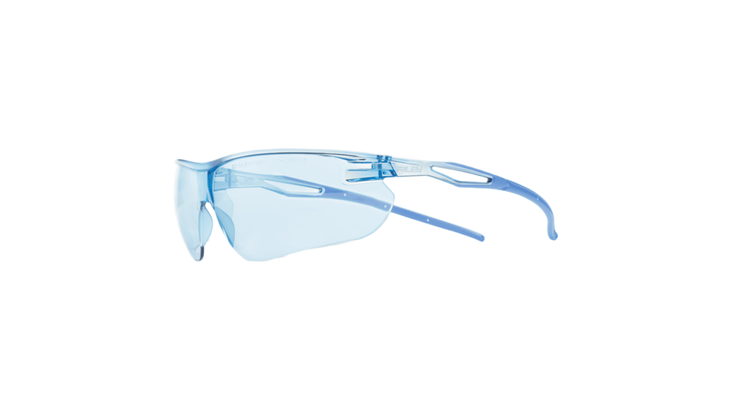Riley Ligera KN Anti-Mist UV Safety Spectacles, Blue Polycarbonate Lens