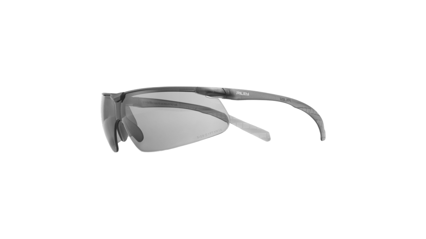 Riley Riletto Anti-Mist UV Safety Spectacles, Grey Polycarbonate Lens