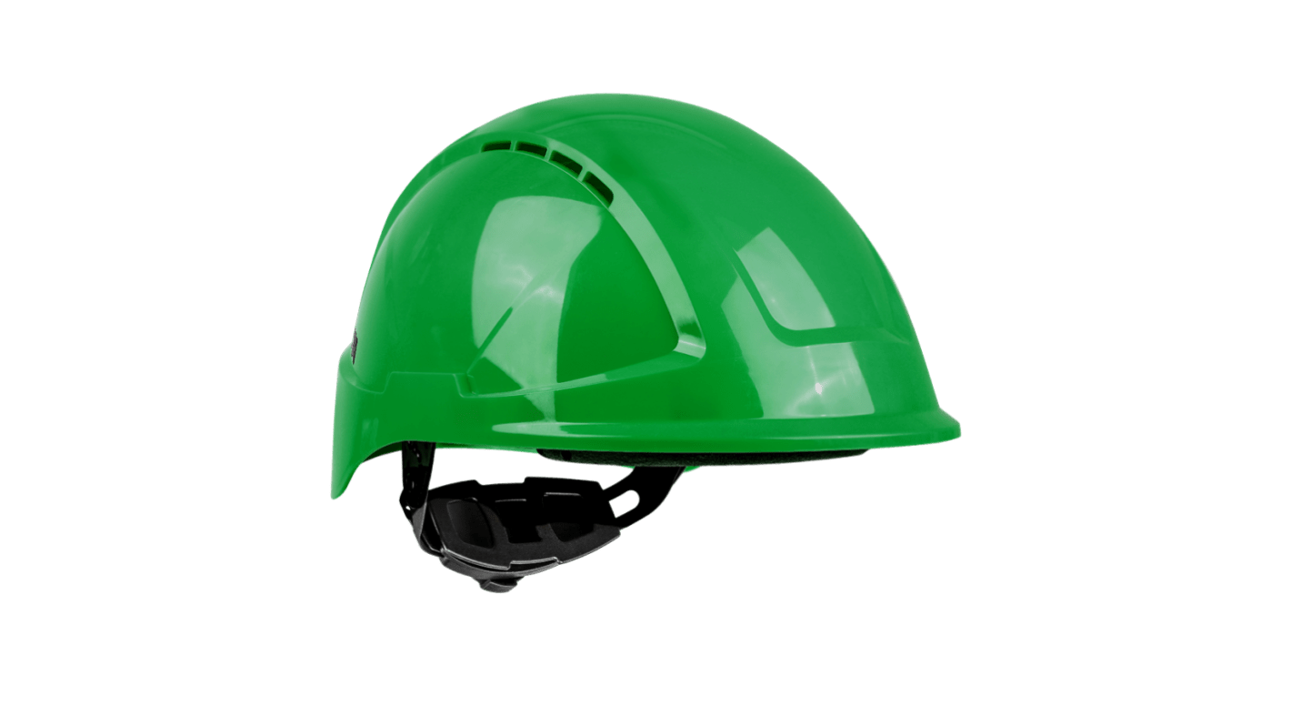 Skytec RADIUS Green Safety Helmet, AdjustableVentilated