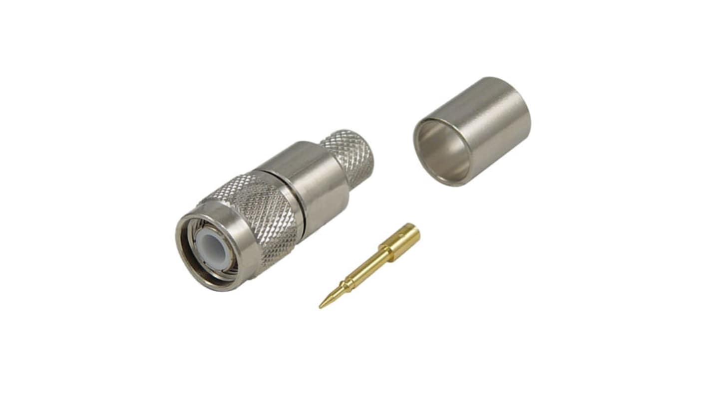 L-Com ATM Series, Plug Cable Mount TNC Connector, Crimp Termination, Straight Body