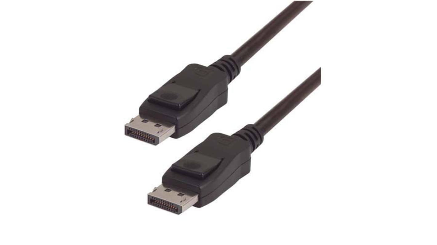 L-Com Male DisplayPort to Male DisplayPort, LSZH  Cable, 3m