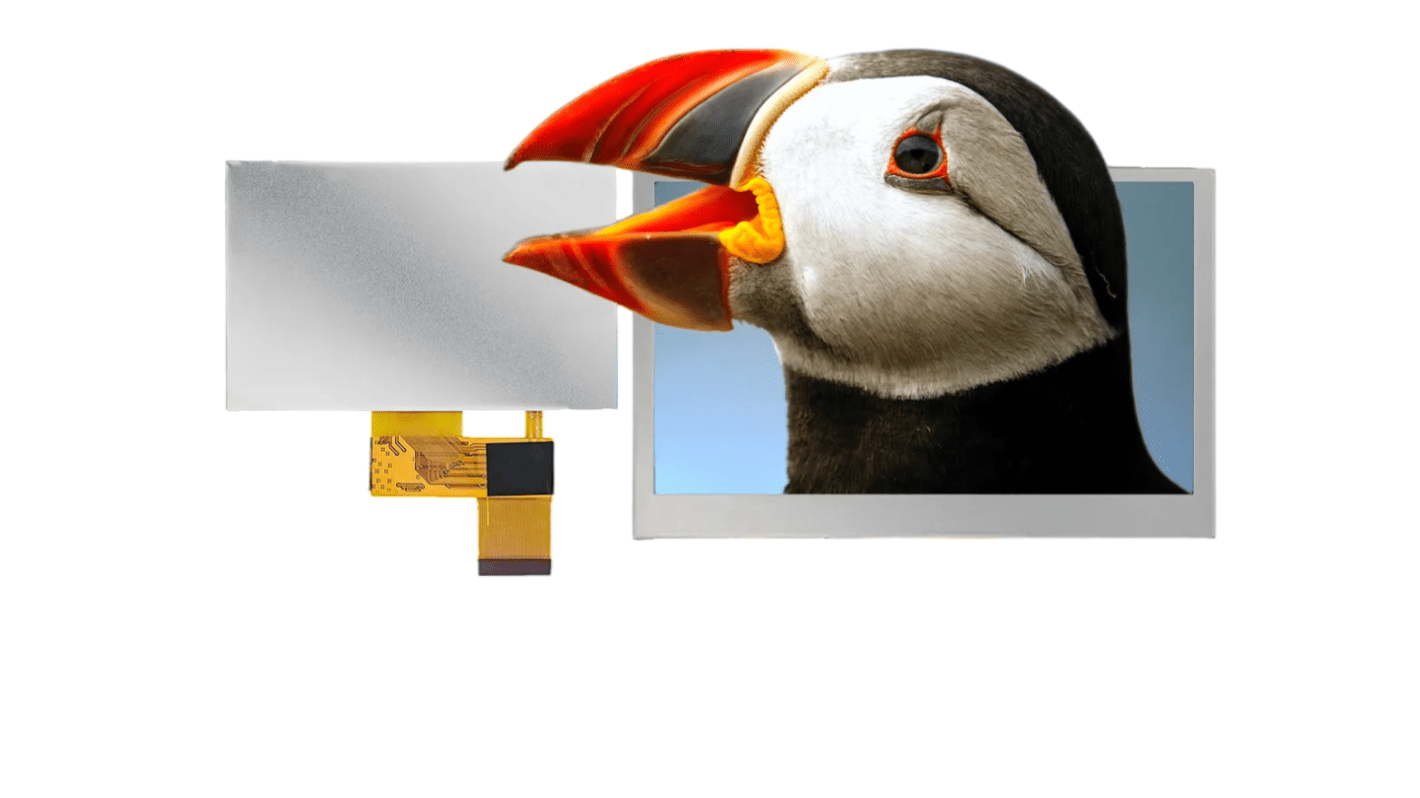Riverdi RVT43HLTNWN00 TFT TFT LCD Display, 4.3in, 480 x 272pixels