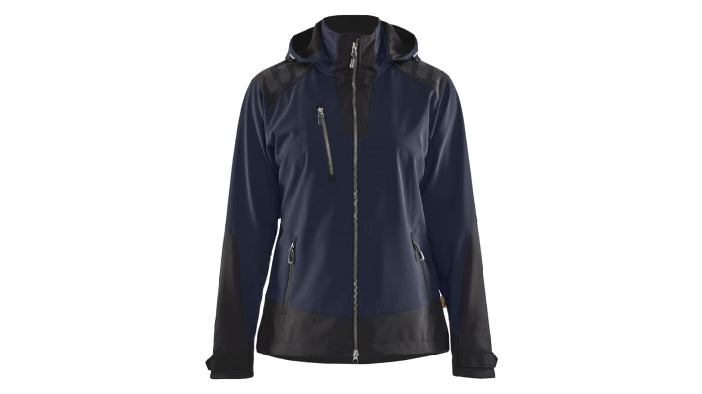 Blaklader 471925138699 Navy Blue - Black, Waterproof, Windproof Softshell Jacket, XS