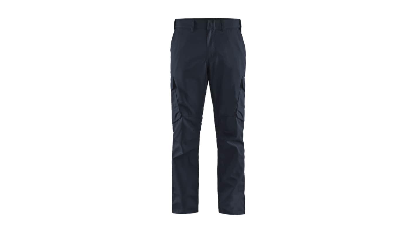 Blaklader 144418328699 Navy Blue - Black Trousers Scratch-Free Regular, Size 38 30in W 79cm L