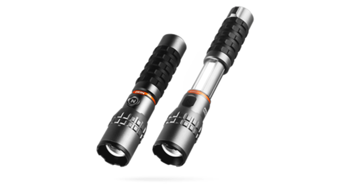 NEBO LED Torch Black - Rechargeable 2000 lumens, 244 mm