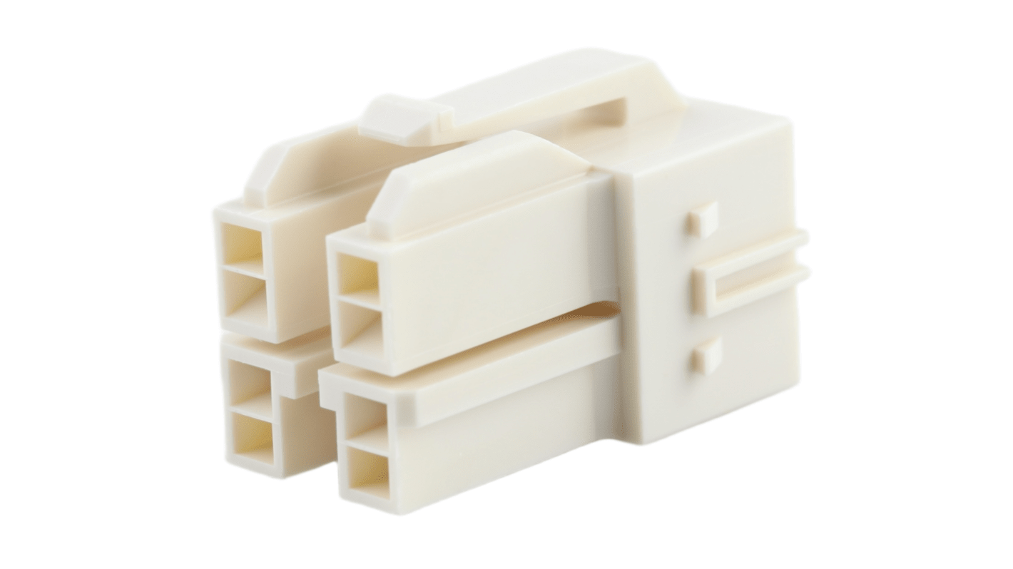 Molex, 151207 Receptacle Connector Housing, 6.5mm Pitch, 4 Way, 2 Row