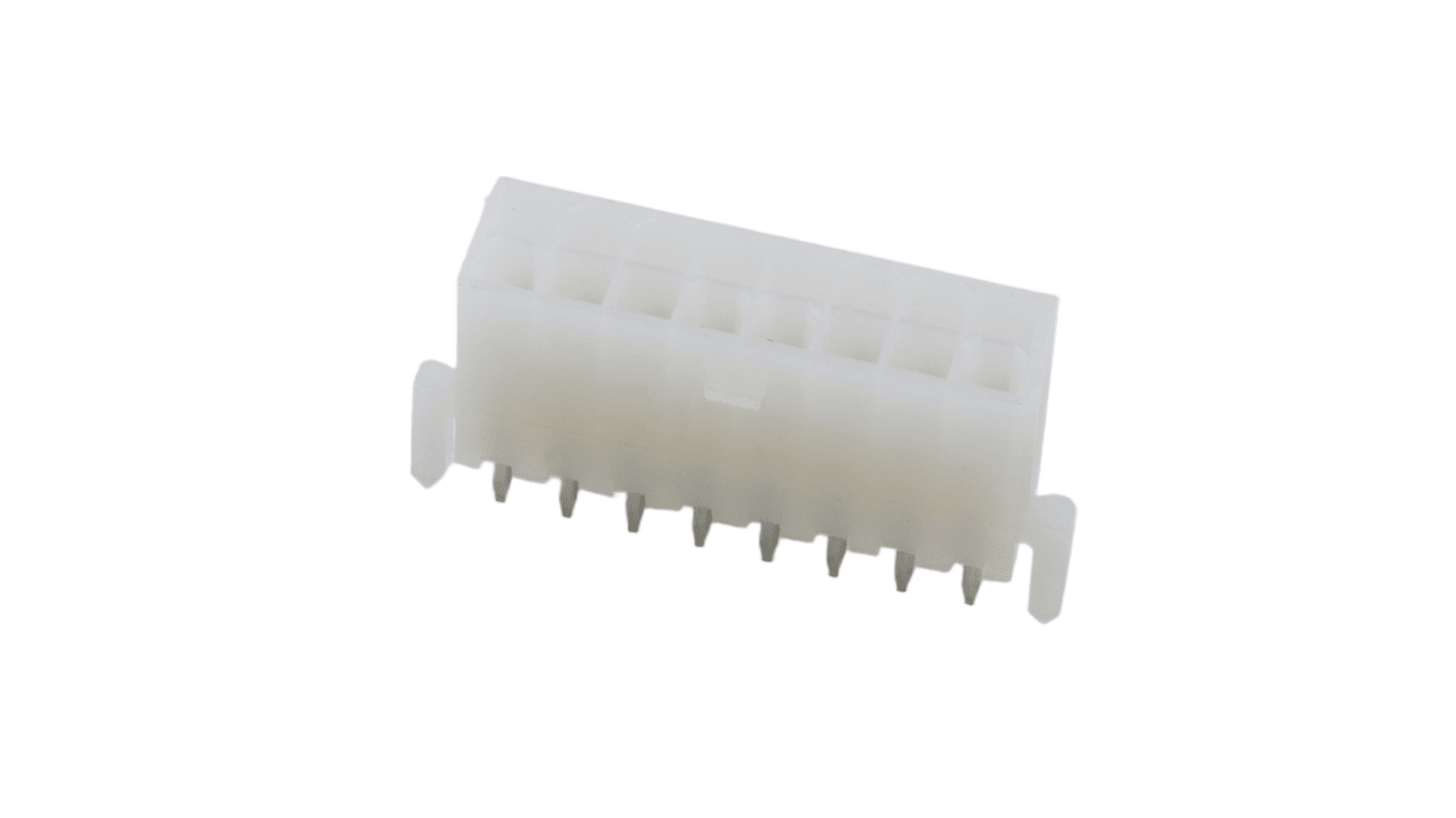 Molex 5566 Series Vertical PCB Mount PCB Header, 16 Contact(s), 4.2mm Pitch, 2 Row(s), Shrouded