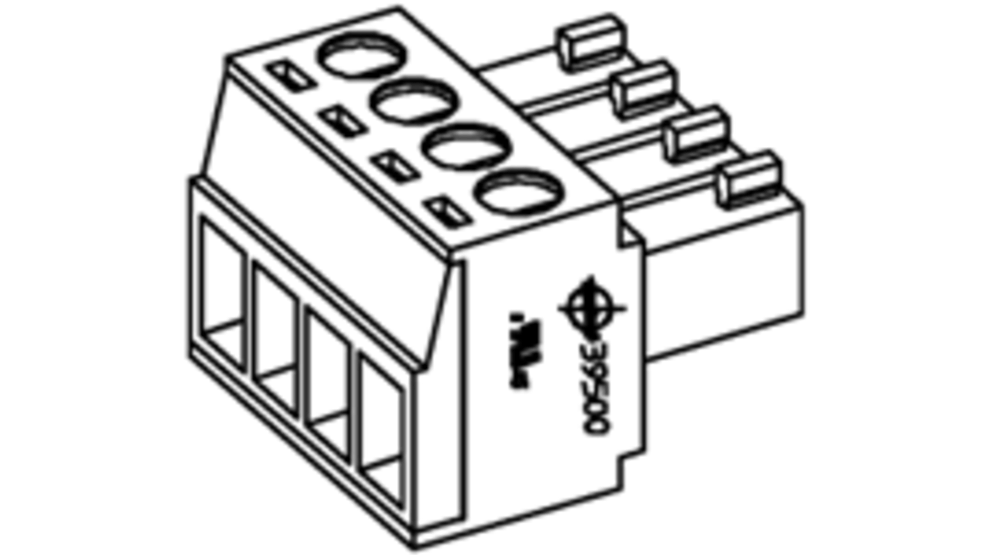 Molex, 3.5mm Pitch, 39500, 18 Way, Horizontal, Pluggable Terminal Block, Plug, Cable Mount, Screw Termination,