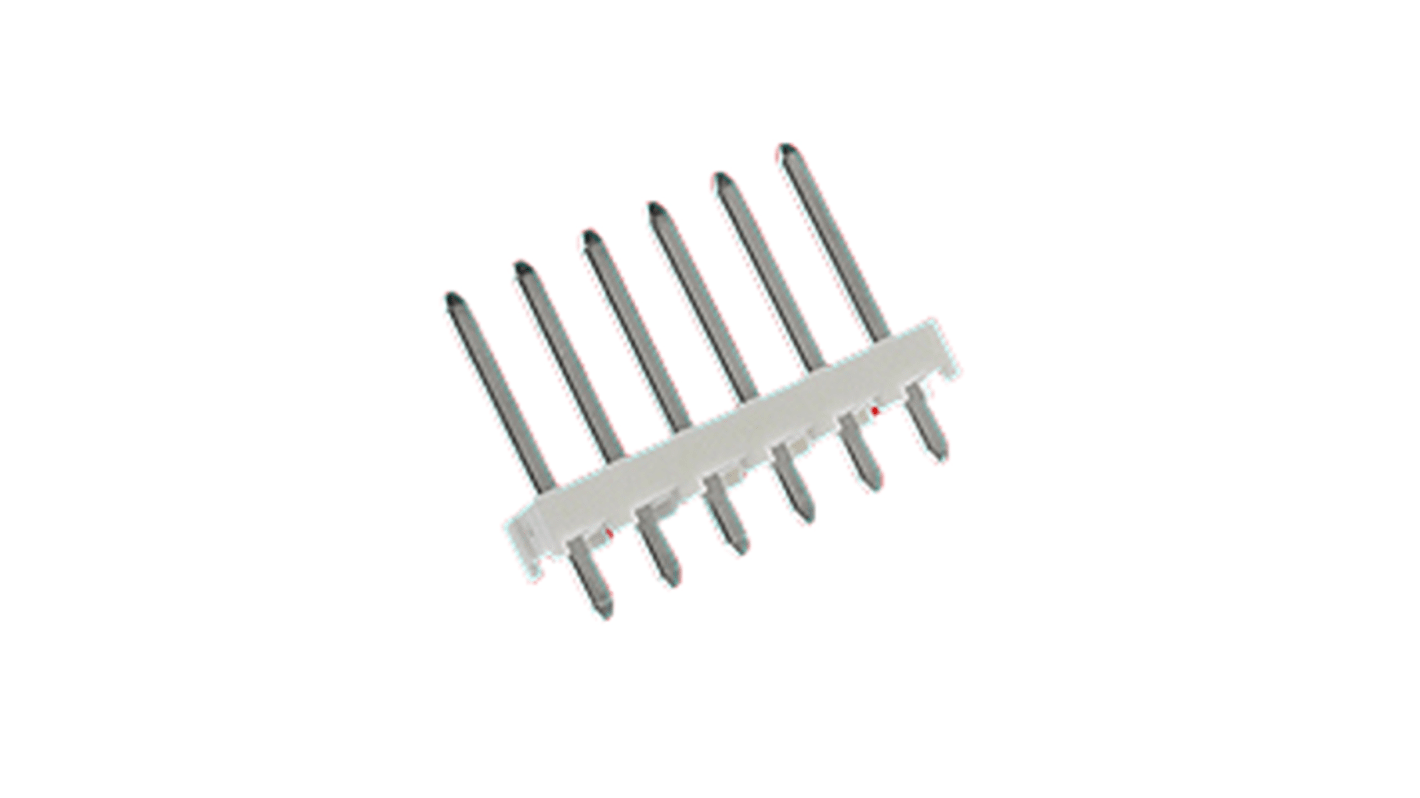 Molex 41771 Series Vertical PCB Mount PCB Header, 10 Contact(s), 3.96mm Pitch, 1 Row(s), Shrouded, Unshrouded