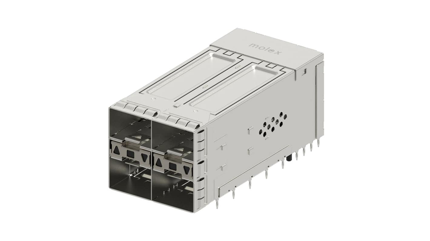 Molex zSFP+ I/O Connector Receptacle 4-Port 80-Position, 171224-2015