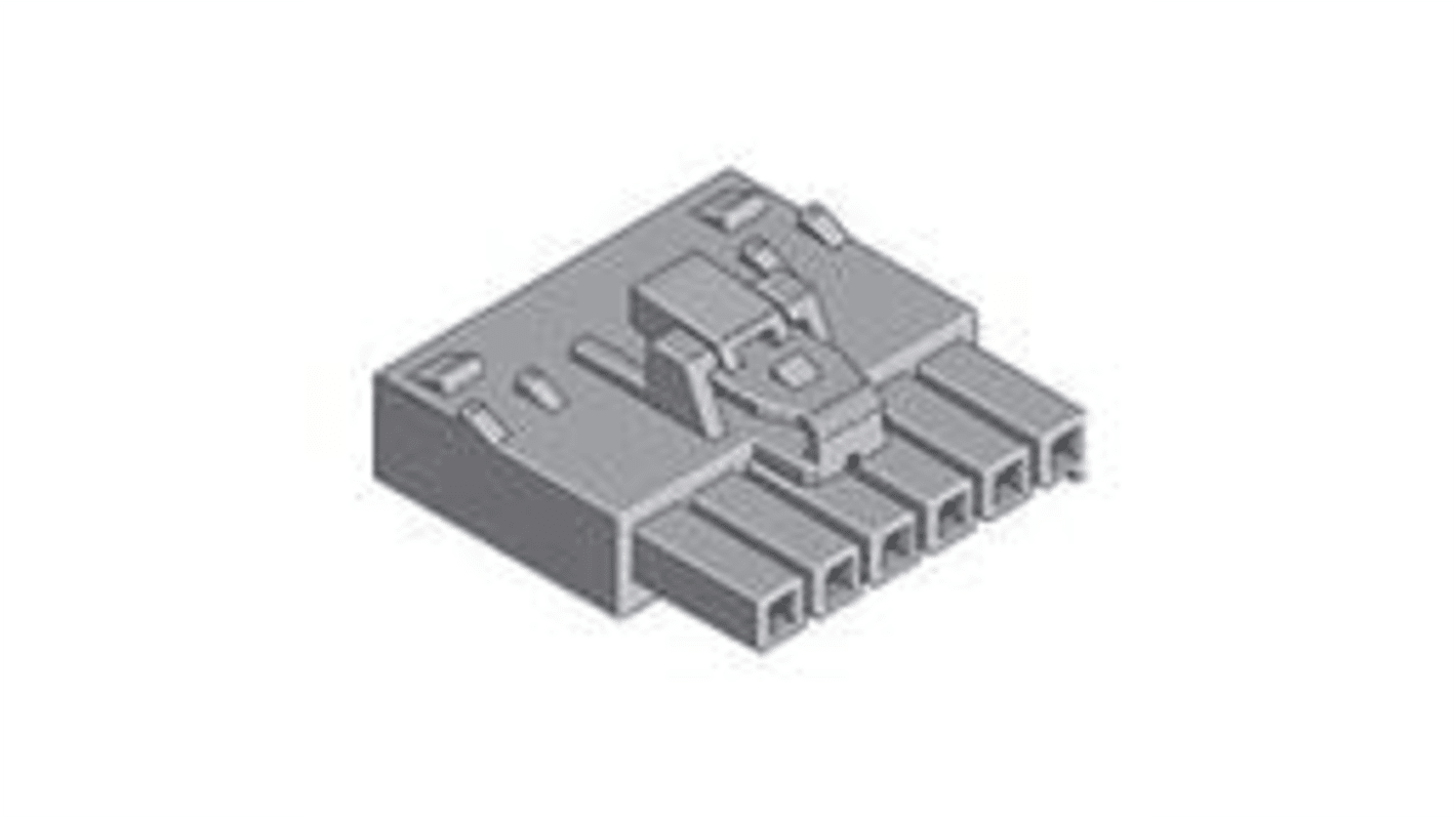 Molex, 172256 Receptacle Crimp Connector Housing, 3.5mm Pitch, 4 Way, 1 Row
