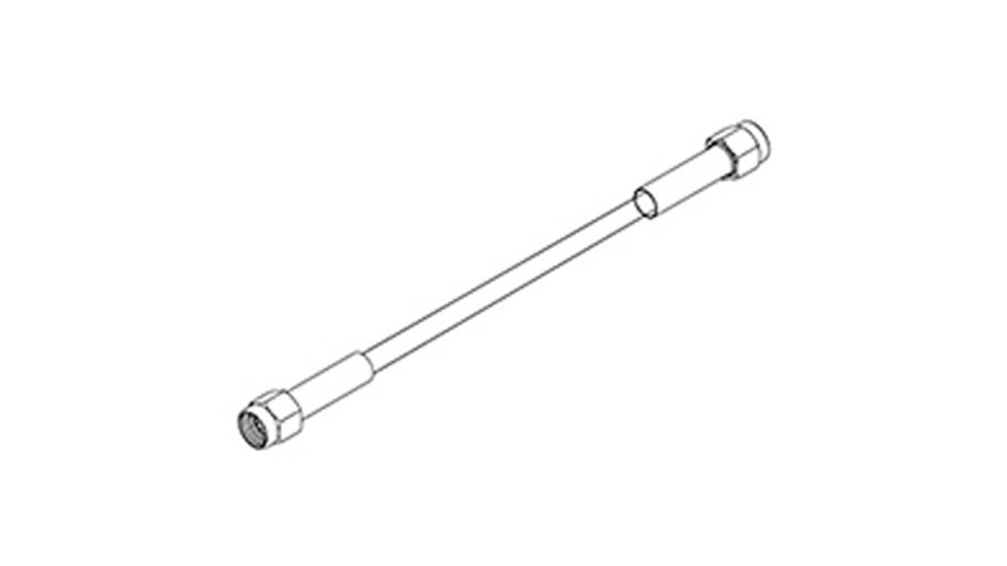 Molex 89762 Series Male 2.92 mm Plug to Male 2.92 mm Plug, 457.2mm, Terminated50 Ω