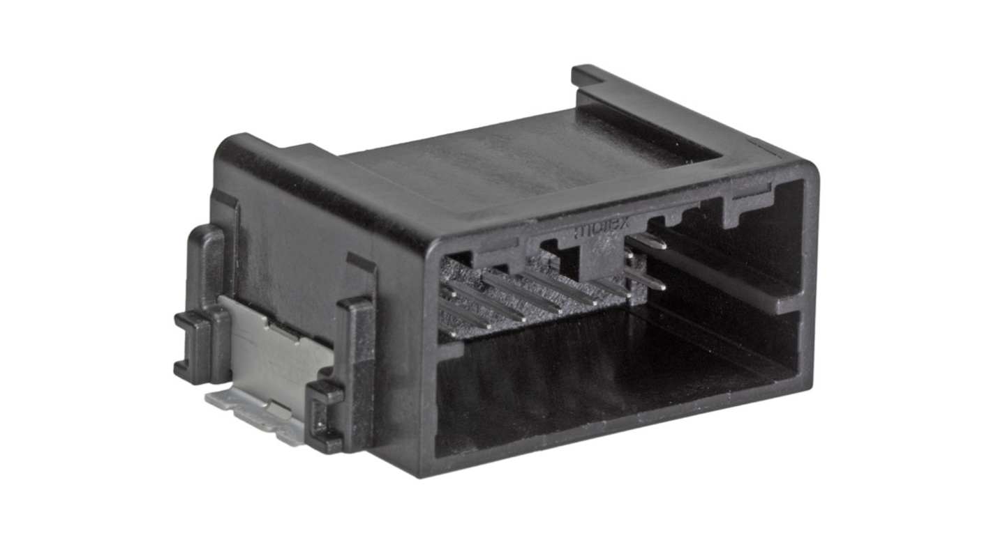 Molex, 34897 Header Plug Black SMT Mount 12 Way, Solder Termination 34897-6120