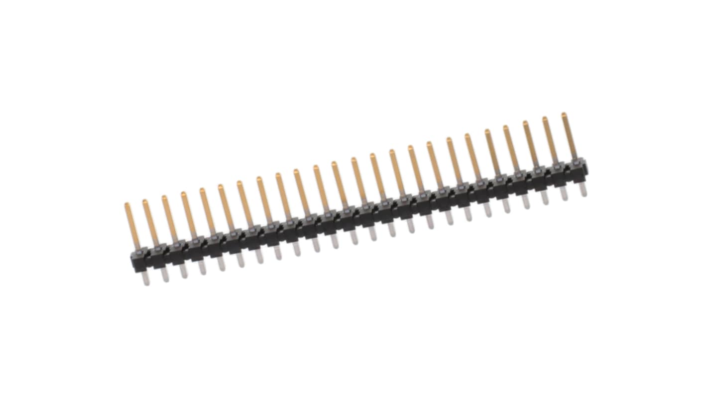 Molex 41661 Series Vertical Through Hole PCB Header Pin, 24 Contact(s), 3.96mm Pitch, 1 Row(s), Unshrouded