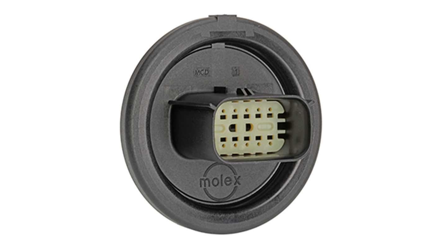 Molex, 34840 Connector Housing Plug Grey Board Mount 12 Way 34840-6020