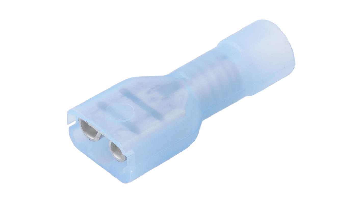 Molex 19003 Blue Insulated Female Spade Connector, Quick Disconnect, 4.75 x 0.51mm Tab Size