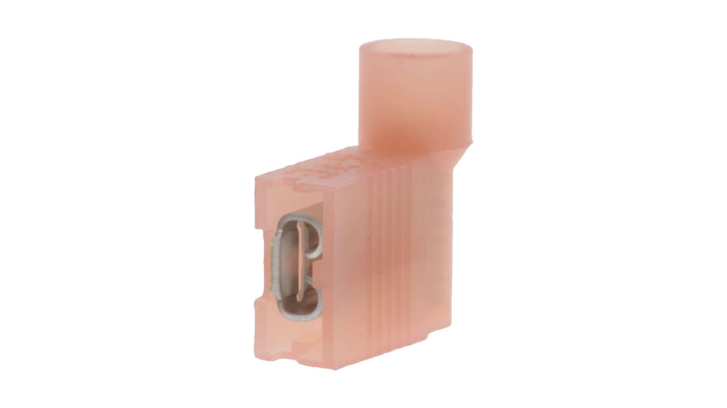 Molex 19007 Red Nylon Female Spade Connector, Quick Disconnect, 4.75 x 0.51mm Tab Size