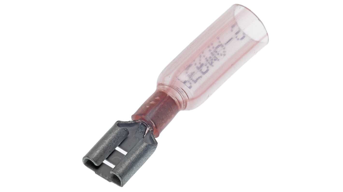 Molex 19164 Black, Clear Insulated Female Spade Connector, Quick Disconnect, 6.35 x 0.81mm Tab Size