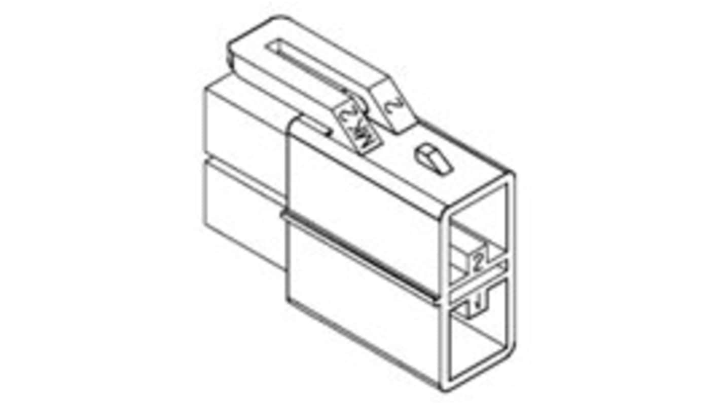 Molex, 35181 Male Connector Housing, 8mm Pitch, 2 Way, 2 Row