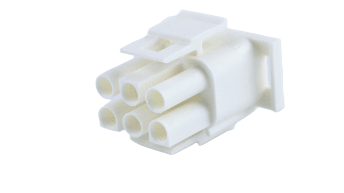 Molex, 36643 Plug Connector Housing, 6.35mm Pitch, 6 Way, 2 Row