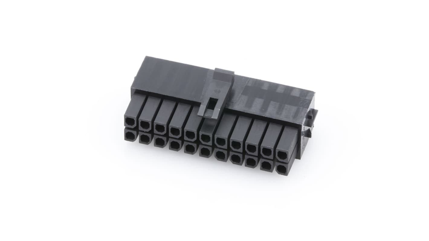 Molex, 206461 Female Connector Housing, 3mm Pitch, 22 Way, 2 Row