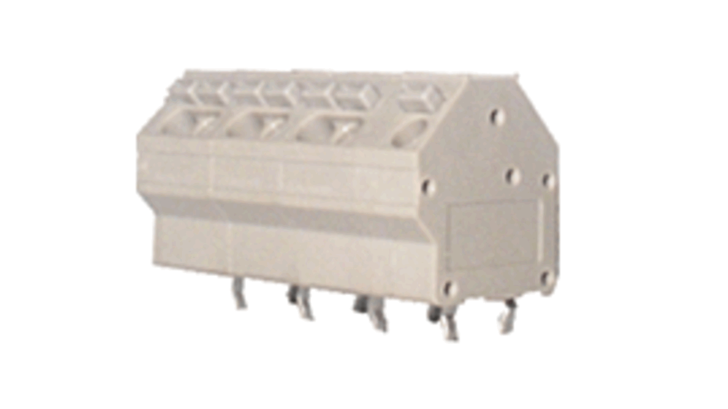 Molex 39700 Series PCB Terminal Block, 4-Contact, 10mm Pitch, Panel Mount, 1-Row
