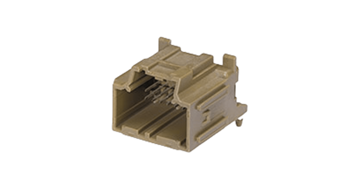 Molex, 34691 Header Plug Brown Through Hole 16 Way, Solder Termination 34691-0162
