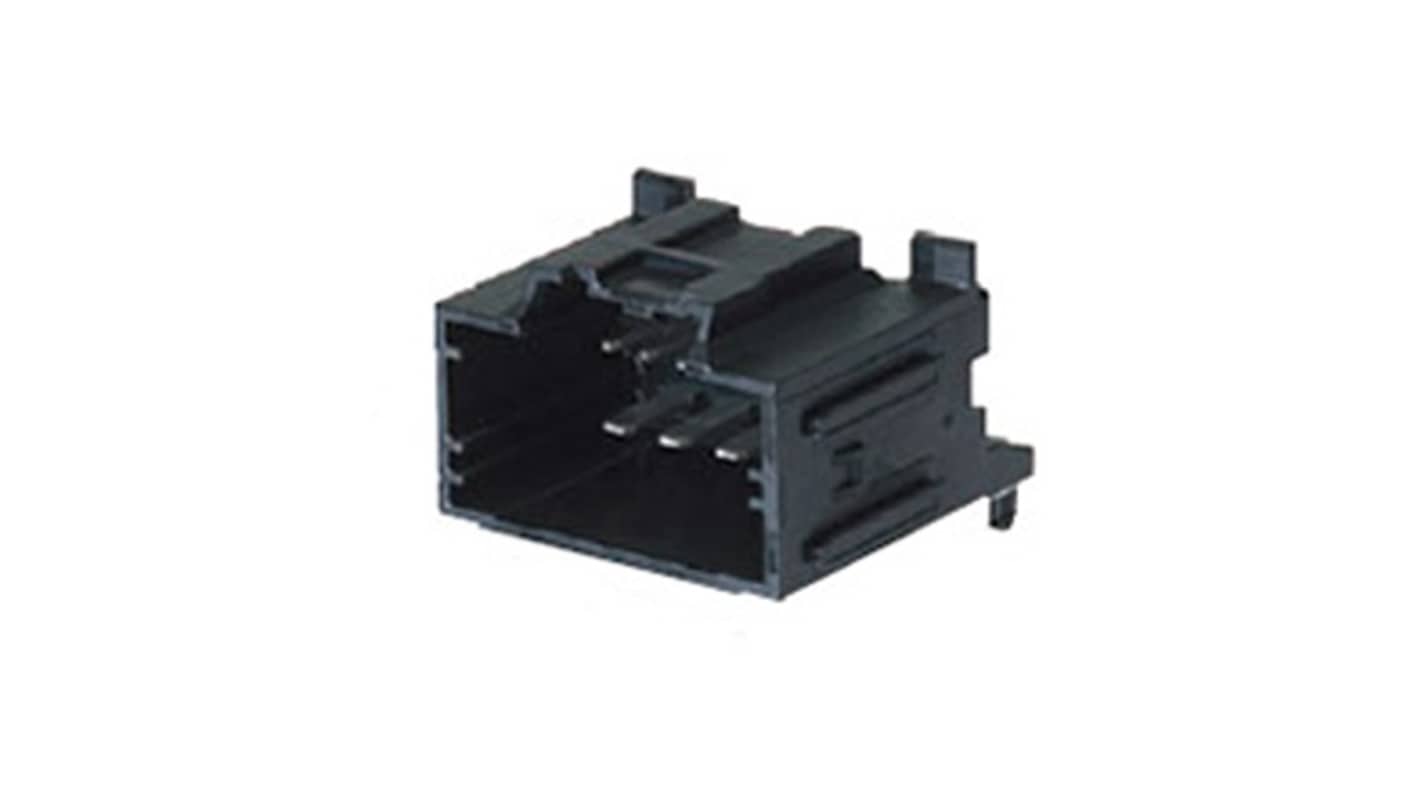 Molex 34696 Series Right Angle PCB Mount PCB Header, 10 Contact(s), 2.54mm Pitch, 2 Row(s), Shrouded