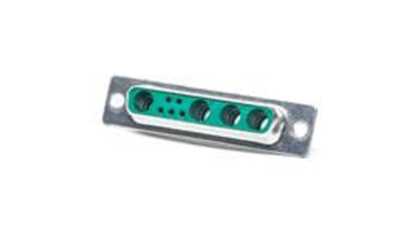 FCT from Molex 1731 43 Way Panel Mount D-sub Connector Socket, 2.84mm Pitch, with Thread