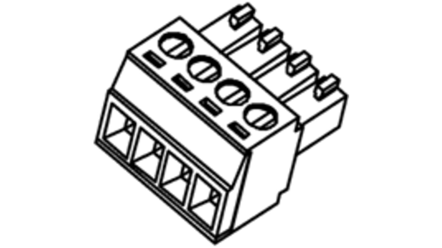 Molex, 3.81mm Pitch, 39510, 5 Way, Horizontal, Pluggable Terminal Block, Plug, Cable Mount, Screw Termination,