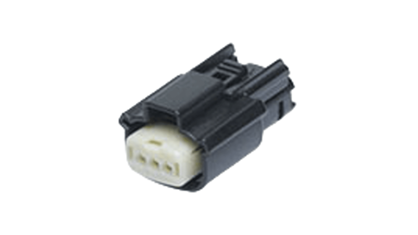 Molex, 33471 Connector Housing Receptacle Black Cable Mount 3 Way, Crimp Termination 33471-0306