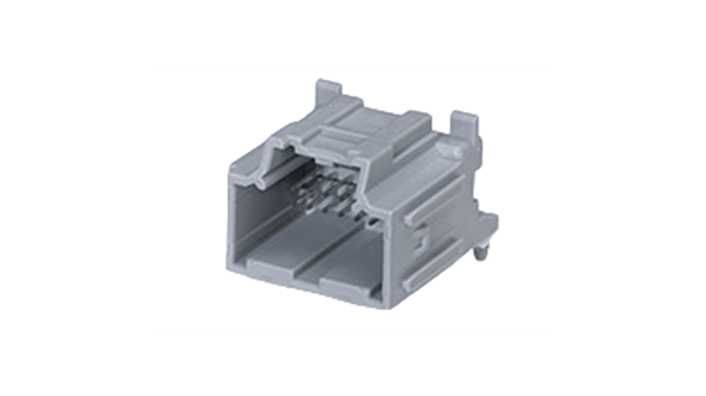 Molex, 34691 Header Plug Grey Through Hole 16 Way, Solder Termination 34691-0161