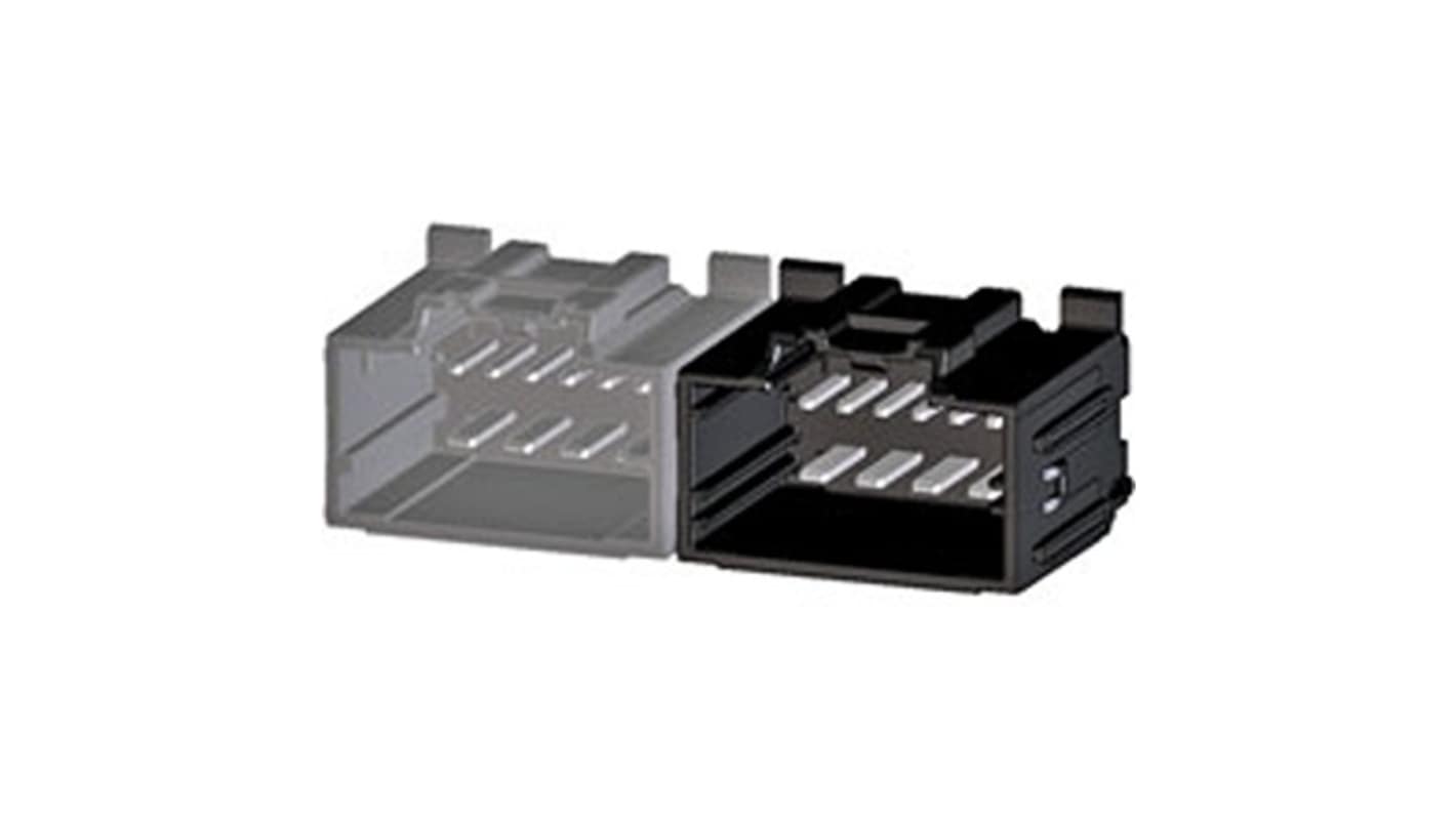 Molex, 34707 Header Plug Black, Grey Through Hole 20 Way, Solder Termination 34707-2030