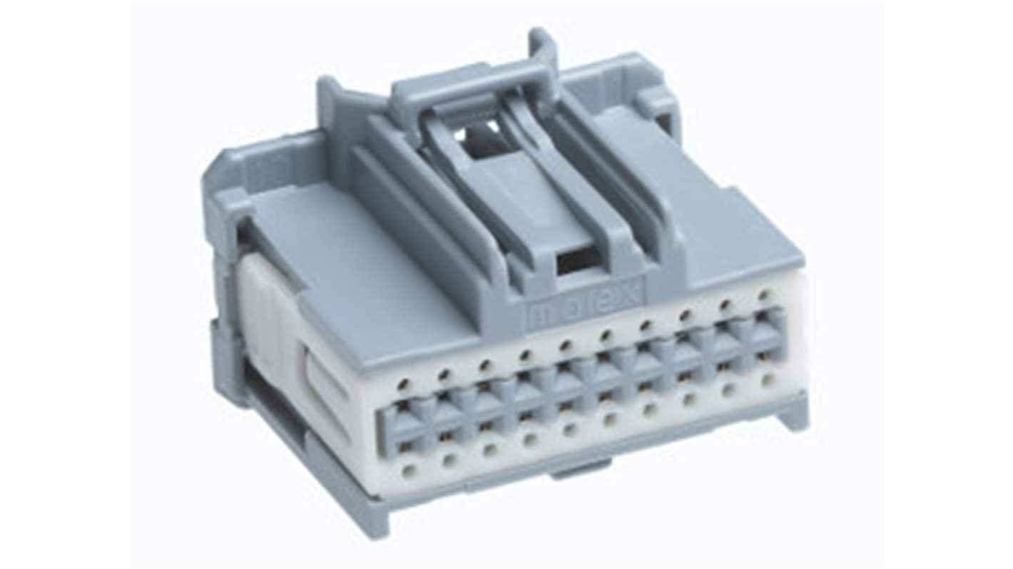 Molex, 34729 Connector Housing Receptacle Grey Cable Mount 8 Way, Crimp Termination 34729-0081