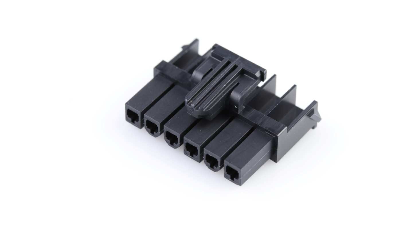 Molex, 200453 Female Connector Housing, 4.2mm Pitch, 6 Way, 1 Row