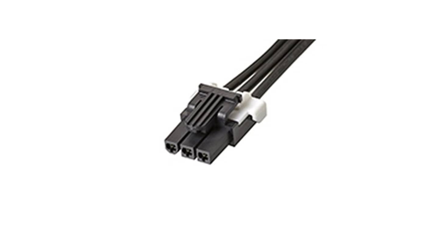 Molex 3 Way Female Mini-Fit TPA2 to 3 Way Female Mini-Fit TPA2 Wire to Board Cable Assembly, 75mm