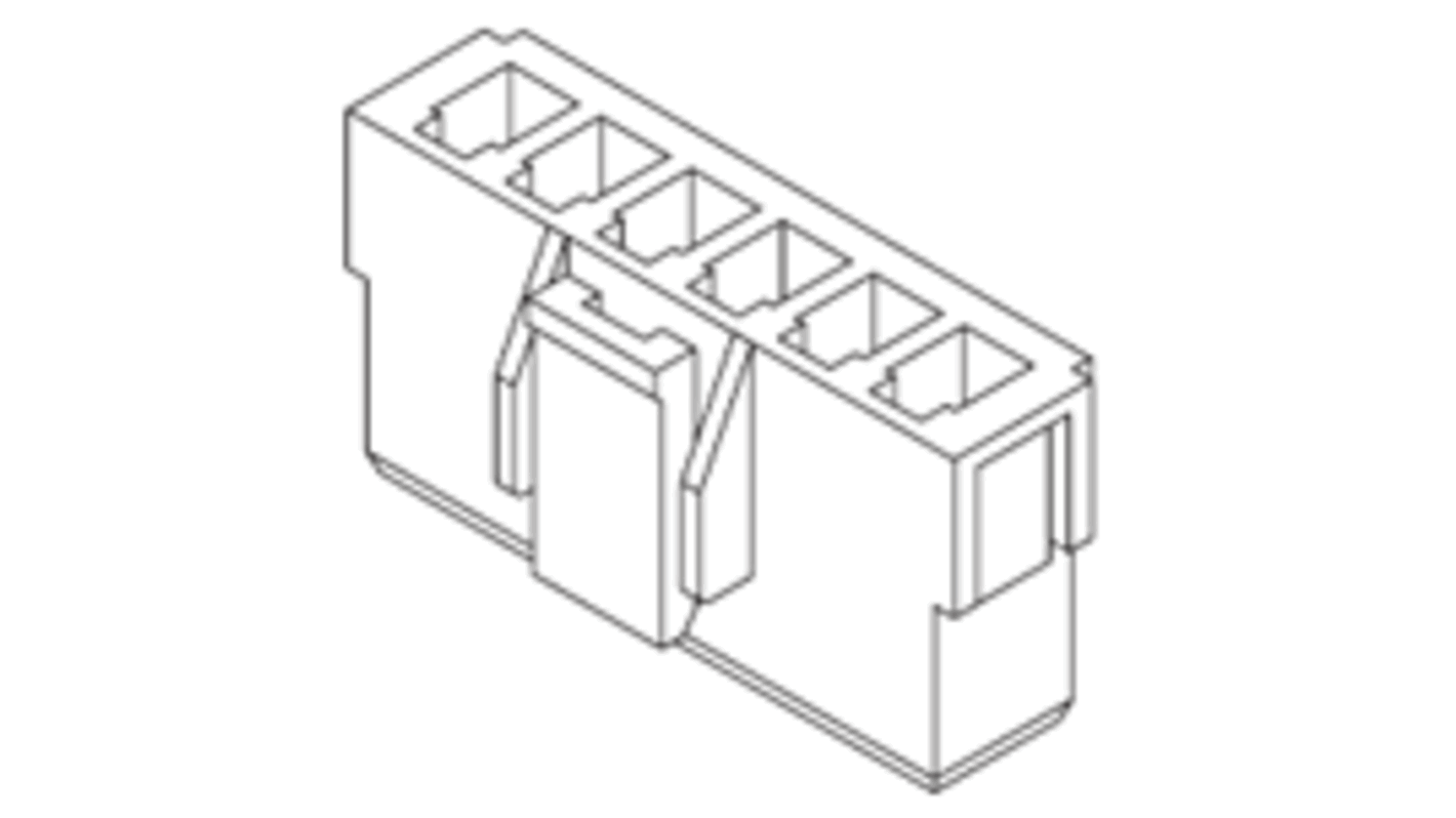 Molex, 35156 Female Connector Housing, 3.96mm Pitch, 4 Way, 1 Row