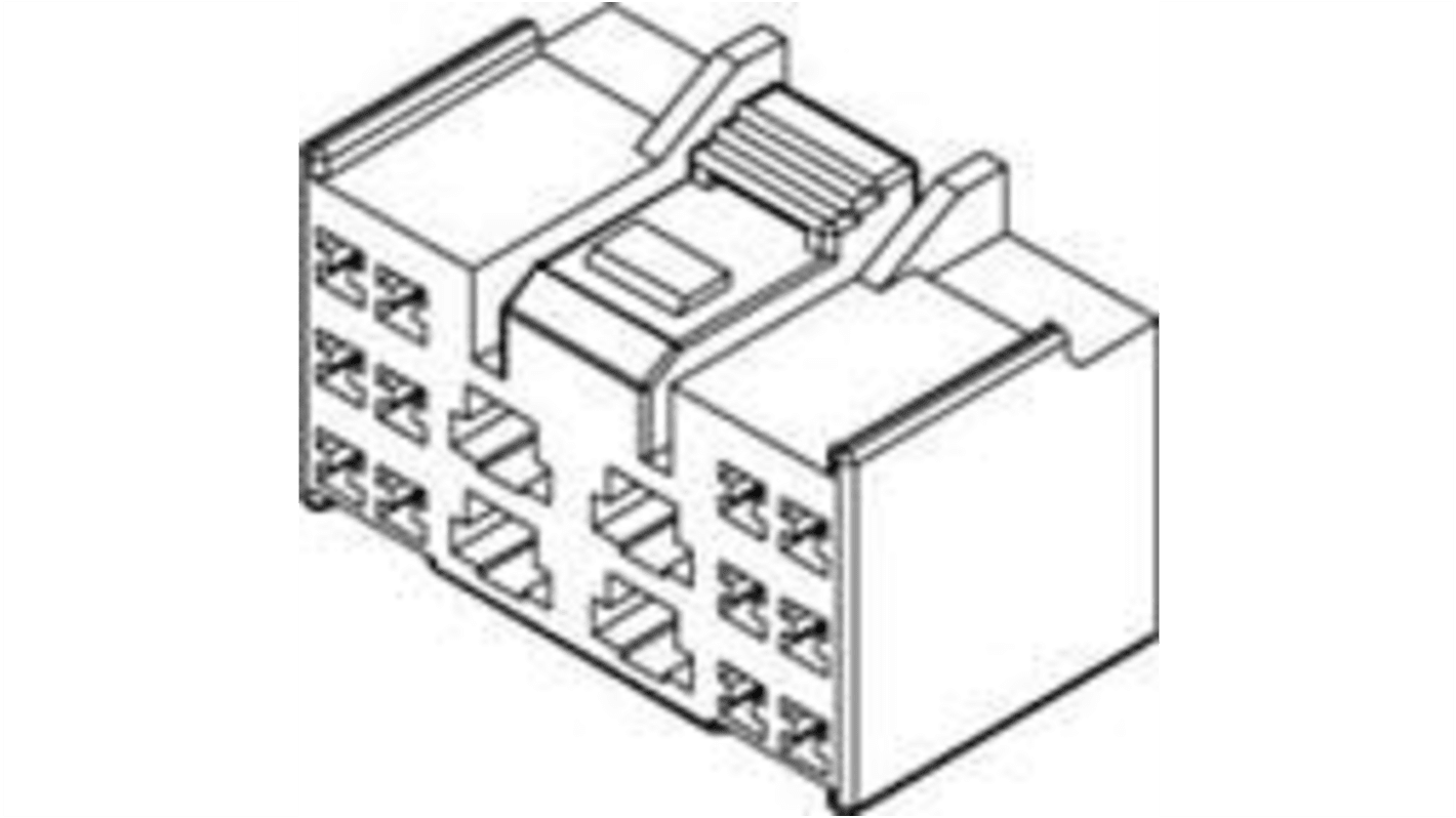 Molex, 35519 Female Connector Housing, 12 Way, 3 Row