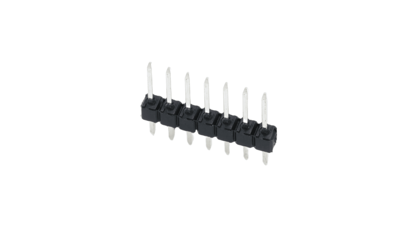 Molex 42375 Series Vertical Through Hole PCB Header, 7 Contact(s), 2.54mm Pitch, 1 Row(s), Unshrouded