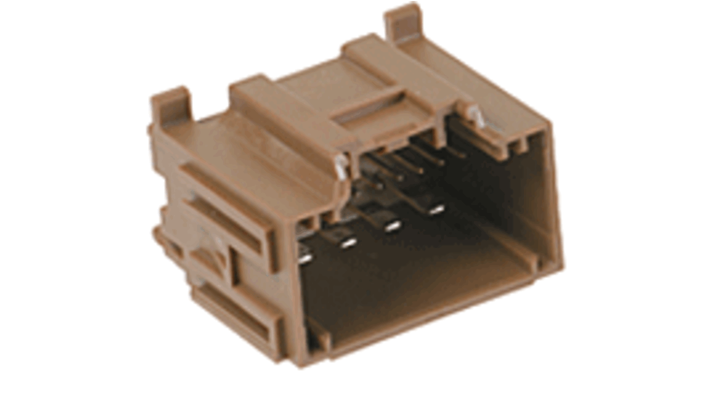 Molex, 3477 Header HDR Brown PCB Mount 14 Way, Through Hole Termination 34772-0142
