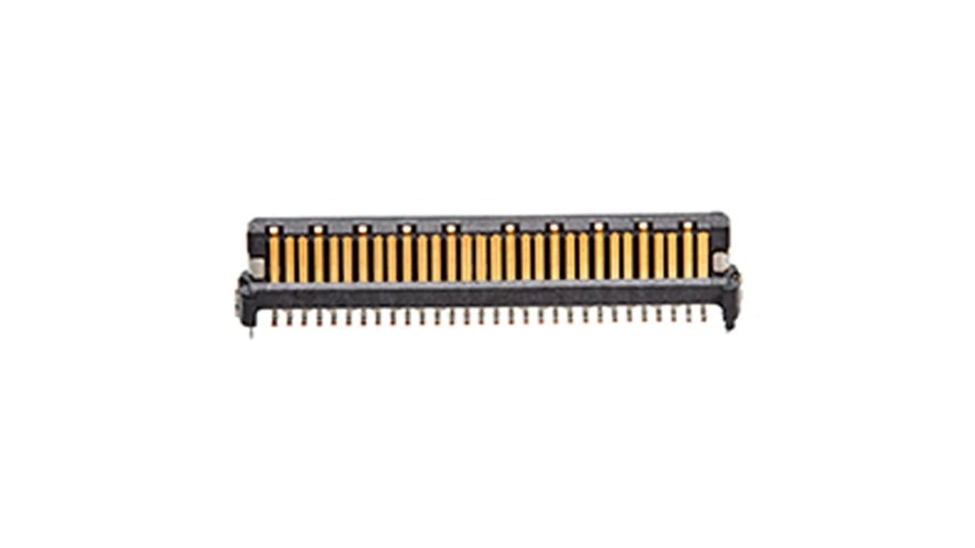 Molex 171446 Series Vertical PCB Mount PCB Header, 60 Contact(s), 0.8mm Pitch, 2 Row(s), Shrouded