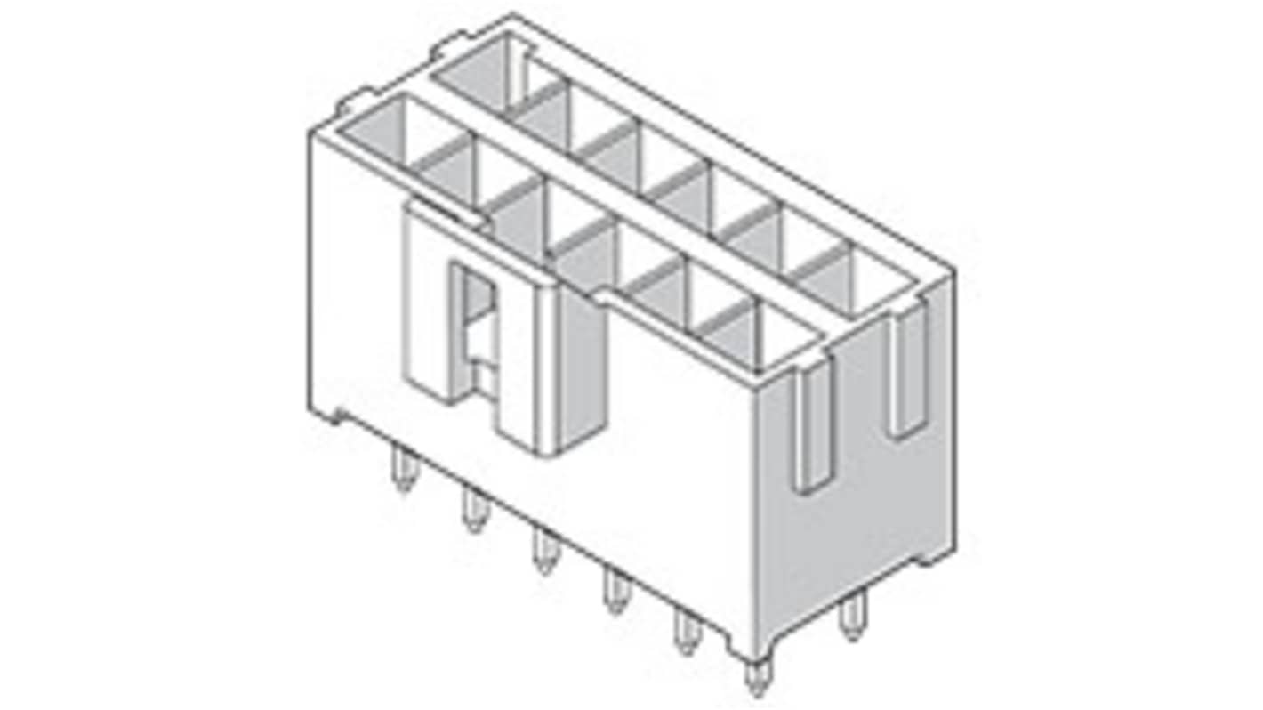 Molex 172298 Series Vertical PCB Mount PCB Header, 10 Contact(s), 3.5mm Pitch, 2 Row(s), Shrouded
